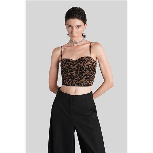 Blumarine topwear in poliammide animalier