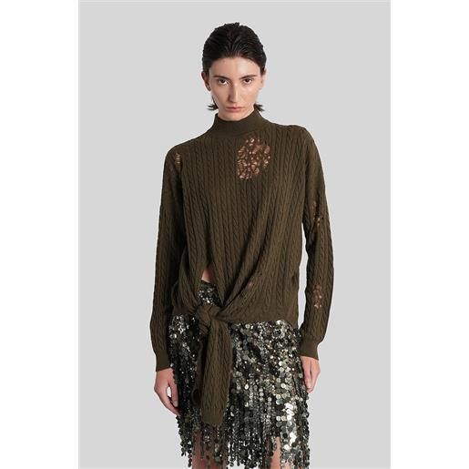 Blumarine maglia in poliammide verde