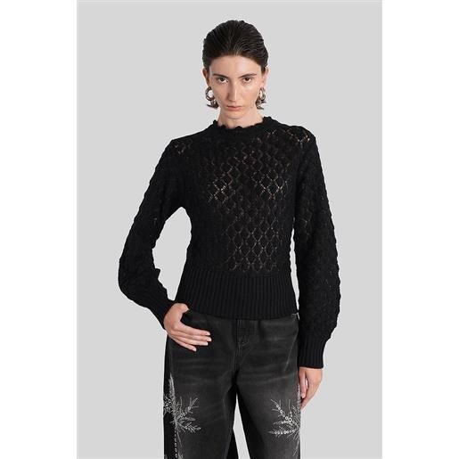 Blumarine maglia in poliammide nera
