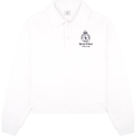 Sporty & Rich polo crown country - bianco