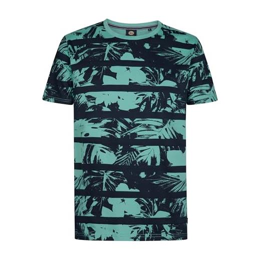 Petrol industries, maglietta da uomo ss aop, m-1050-tsr113, verde acqua, m
