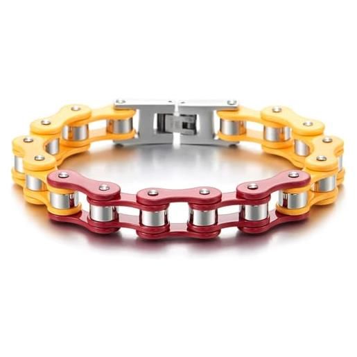 ACCIAIO MOTO CATENA BRACCIALE BICI INOX BRACCIALI MODA UOMO DONNA BRACCIALETTO B EUR 7,39 - IT - Foto 7
