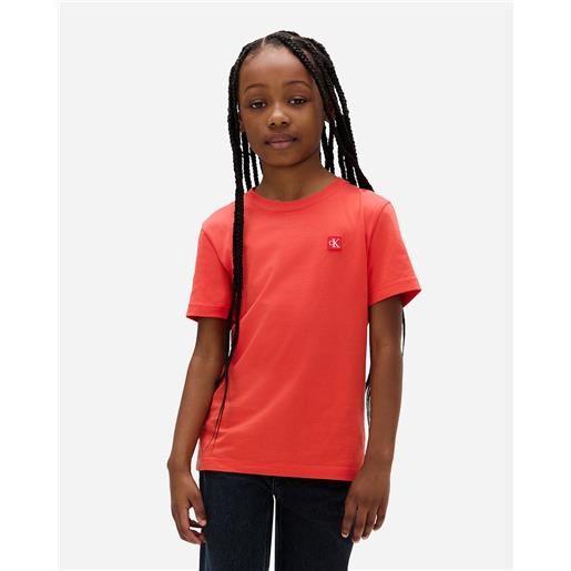 Calvin Klein Jeans mini badge jr - t-shirt - rosso