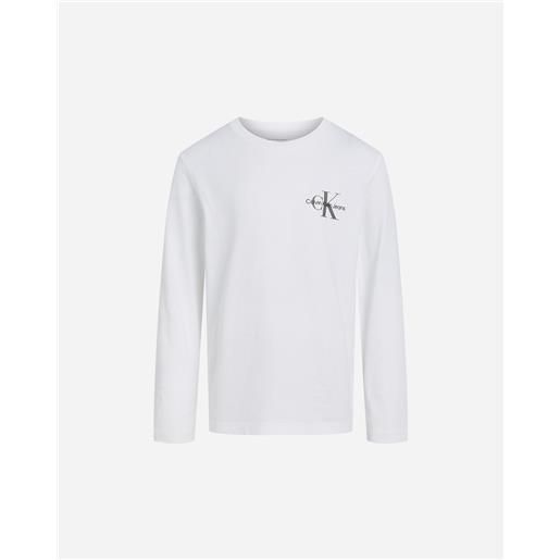 Calvin Klein Jeans chest logo jr - t-shirt - bianco