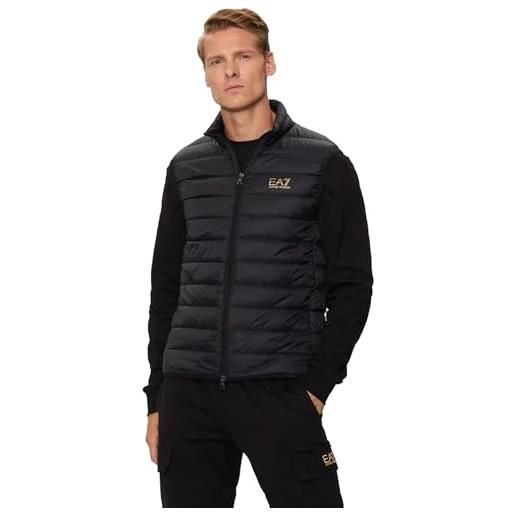 EA7 emporio armani gilet uomo down waistcoat 8npq06pngpz 8058997874526 - m nero oro m