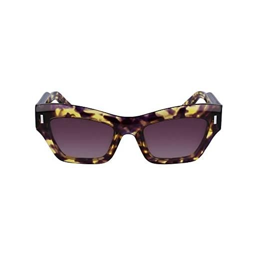 Calvin Klein women's sunglasses ck23503s - purple havana with gradient violet grey lens