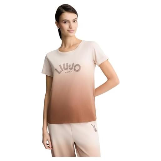 Liu Jo t-shirt nude brown/strass ta5267js923 nude brown/strass m