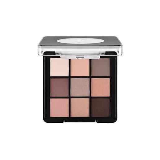 Flormar palette ombretti 9 colori - eyeshadow palette compatta con texture cremosa e finish opaco/brillante, ombretti occhi alta pigmentazione a lunga durata, trucco nude e smokey - 005 nude dude