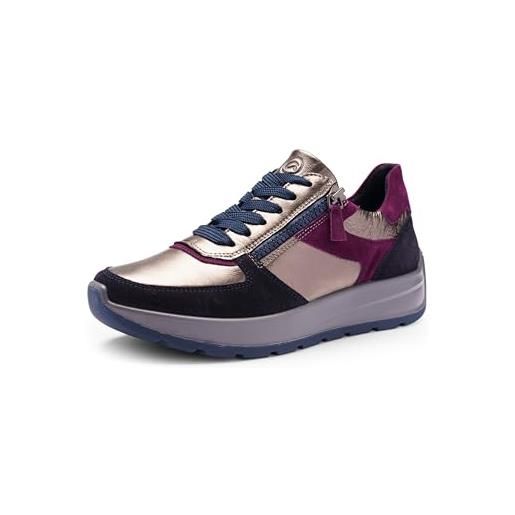 ARA Monaco Scarpe Da Ginnastica Donna, Colore Nero, Tacco Alto, Larghezza Extra (42.5 EU) - 5