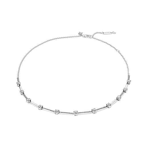 PANDORA - catena per collana argento sterling zirconia_cubica donna, argento, 19mm - 390059c01-45