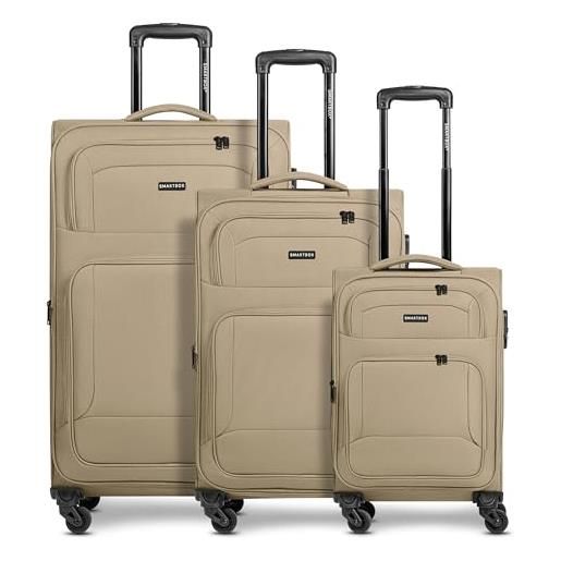 SMARTBOX articolo originale edition 04, beige. , kofferset (3-teilig), trolley morbido con ruote girevoli