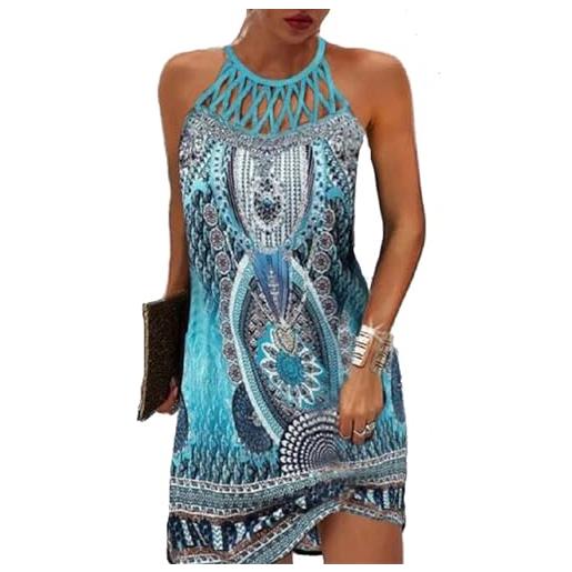 Siyova Abito Donna Sexy Senza Maniche Aderente Mini Abito Bodycon In Pizzo Vestito Estivo Corto Delle Donne Abito Cocktail Per Party Club Spiaggia (Bianco, S - Foto 7
