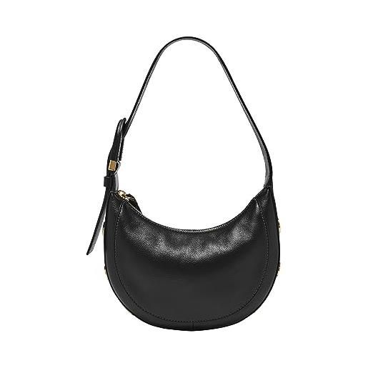 Fossil harwell - borsetta da donna in pelle a mezzaluna, marrone medio. , taglia unica