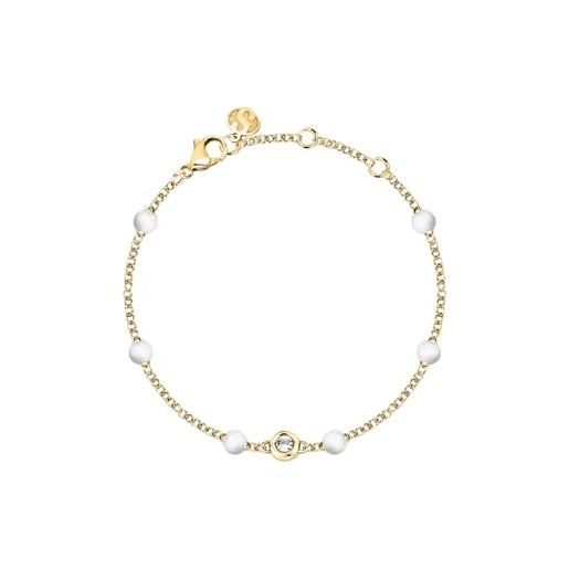 Morellato bracciale donna capsule collection in acciaio, silicone, cristalli, collezione superga