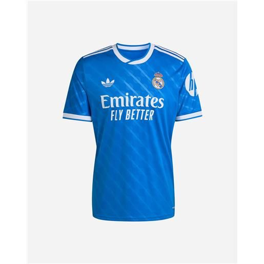 Adidas real madrid 3d 25-26 m - maglia calcio ufficiale - uomo - blu