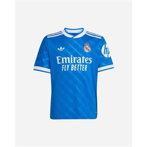 Adidas real madrid third 25-26 jr - maglia calcio ufficiale - blu
