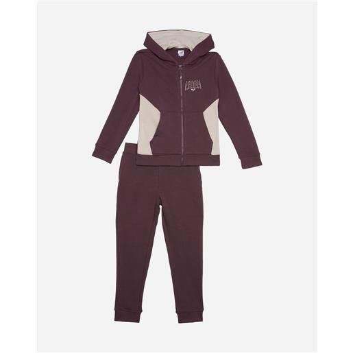 Arena athletic essential jr - tuta - marrone