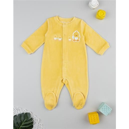 Prénatal tutina neonato unisex gialla paperelle