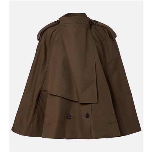 Burberry mantella doppiopetto in cotone