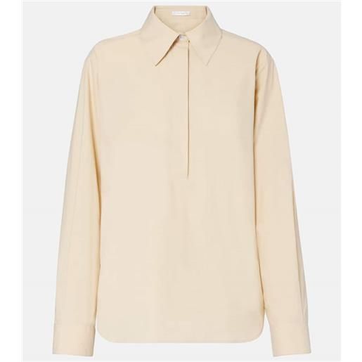 The Row blusa margan in popeline di cotone