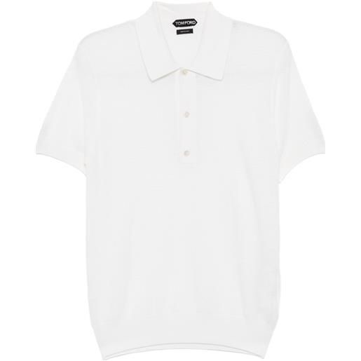 TOM FORD polo in maglia - bianco