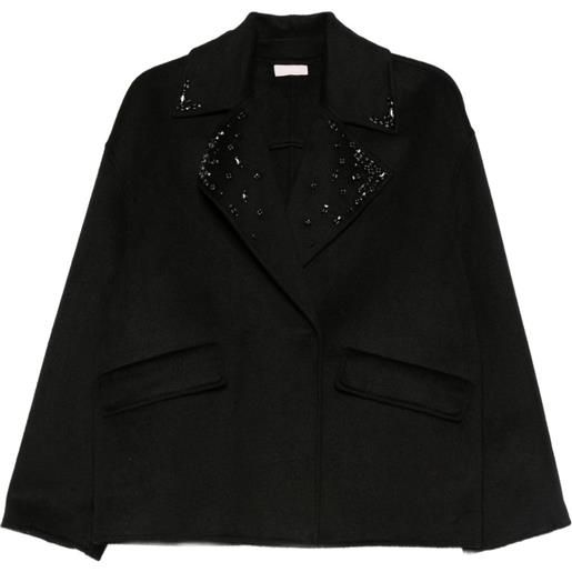 LIU JO giacca con paillettes - nero