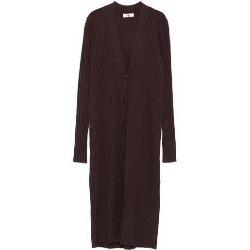 TWINSET cardigan a coste - nero