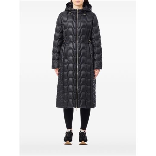 LIU JO cappotto trapuntato con cappuccio - nero