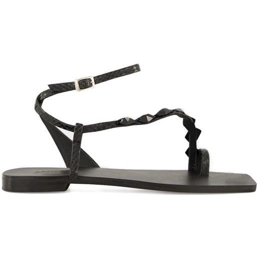 Johanna Ortiz sandali con suola piatta dazzling crest - nero