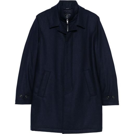 Fay cappotto con zip - blu