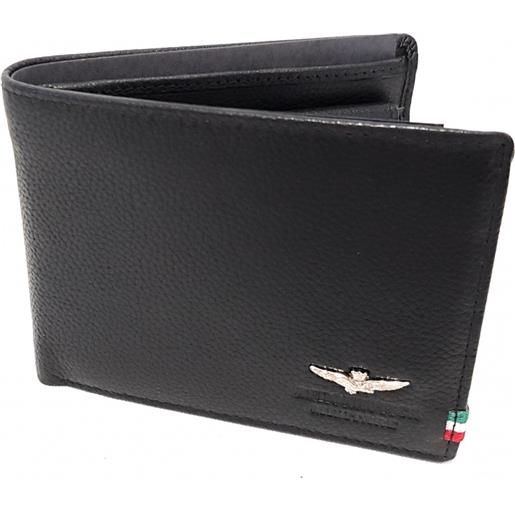 Aeronautica Militare portafoglio uomo Aeronautica Militare in pelle linea flag nero am 103