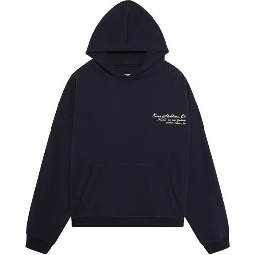 ALEMAIS felpa con stampa e cappuccio - blu