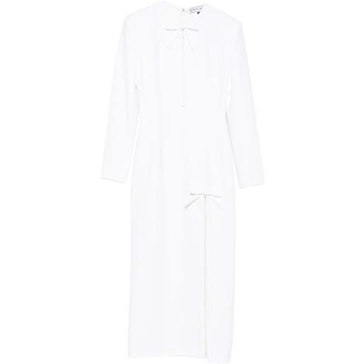 Rowen Rose abito lungo con fiocco - bianco