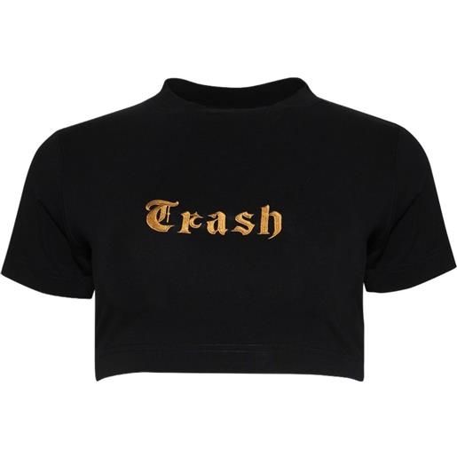 VETEMENTS t-shirt con ricamo - nero