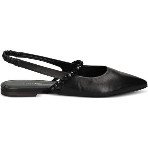 Kennel & Schmenger ballerine greta con cinturino posteriore - nero