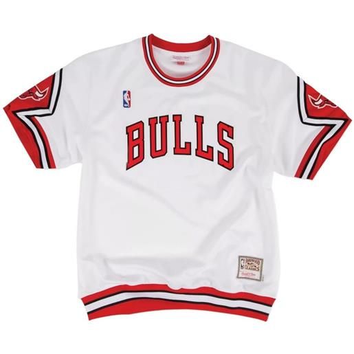 Mitchell & Ness x nba t-shirt authentic shooting "chicago bulls" - bianco