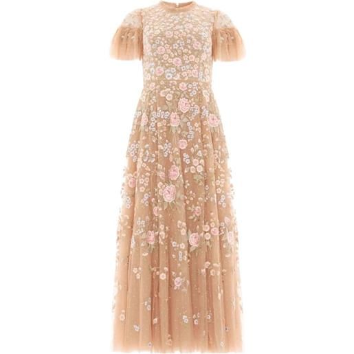 Needle & Thread abito midi antoinettes con paillettes - toni neutri