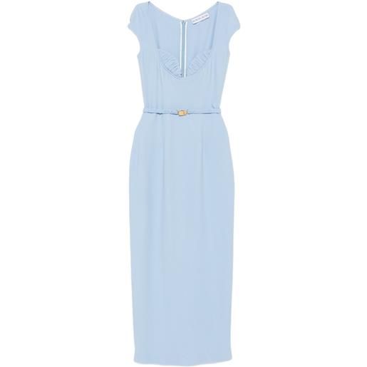 Rowen Rose abito lungo con cintura - blu