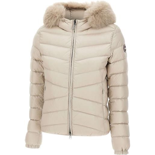 Colmar piumino con bordi in pelliccia - toni neutri