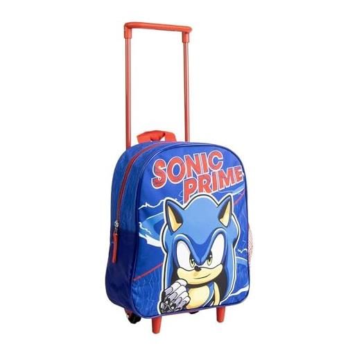 CERDÁ LIFE'S LITTLE MOMENTS zaino da scuola in stile trolley di sonic. Colore blu25x10x29cmzaino da carrello realizzato in poliestere. Include tasselli antiscivolo. Originale in spagna