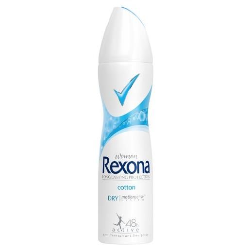 Rexona cotton dry deodorante spray da donna, confezione da 6 (6 x 150 ml)