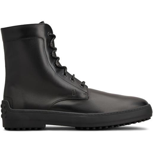 Tod's anfibi in pelle - nero