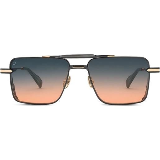 T Henri Eyewear occhiali da sole gtb squadrati con doppio ponte - nero