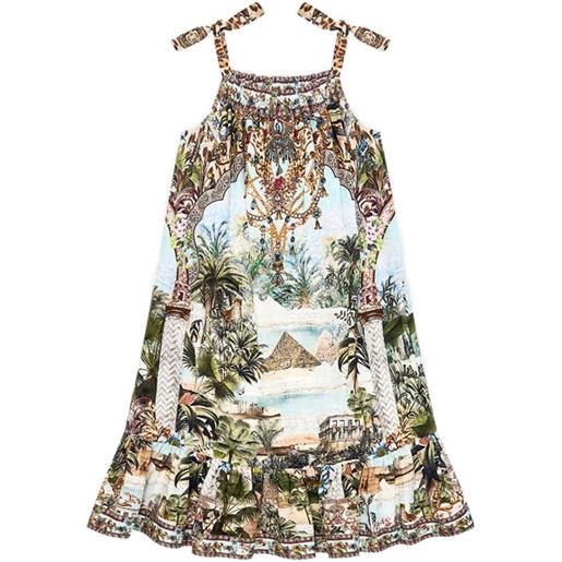 Camilla Kids abito con ruches - marrone