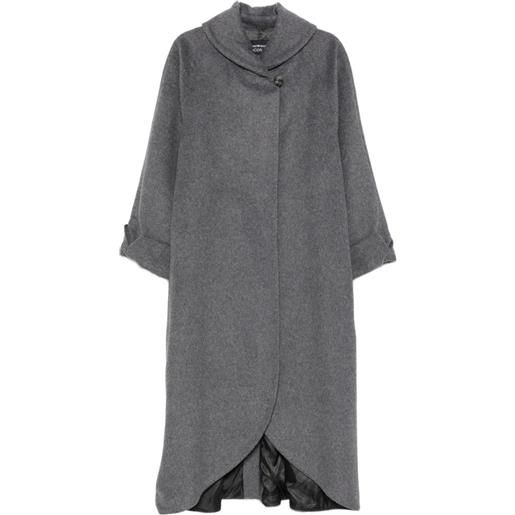 Emporio Armani cappotto a collo alto - grigio