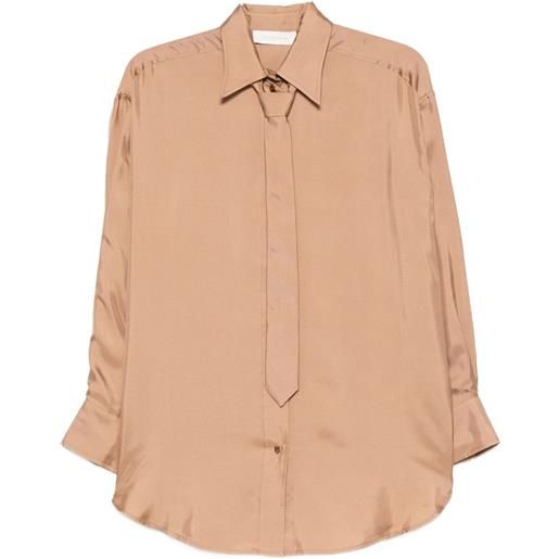 ZIMMERMANN camicia in seta - marrone