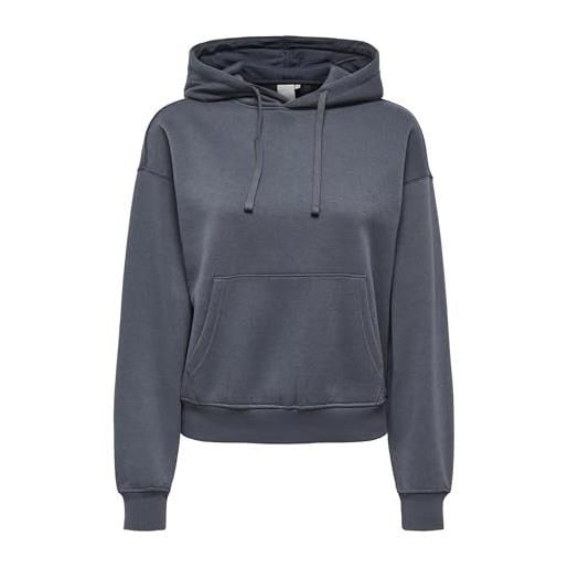 Only onlbest l/s felpa da donna swt noos, chiaro grigio melange, l