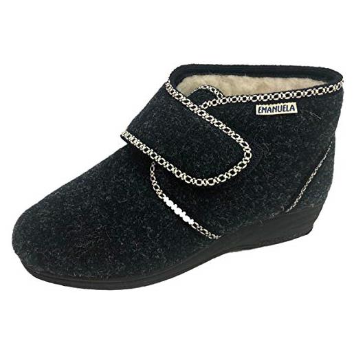 EMANUELA 831 pantofola donna alta blu 38