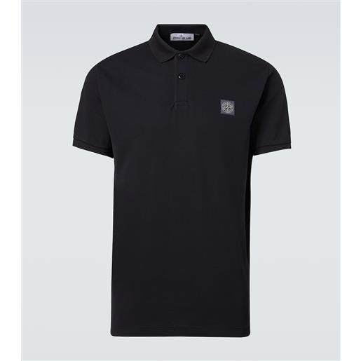 Stone Island polo compass in cotone piquã©