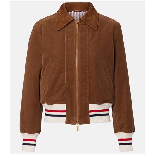 Thom Browne piumino wale in velluto a coste di cotone